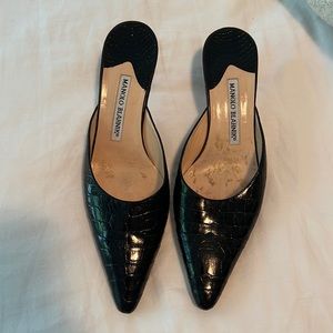 Manolo Blahnik Crocodile Heels